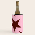 Pink and Burgundy Big Ol Stars Wine Chiller Gallery Image 3