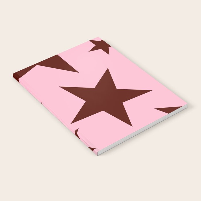 Pink and Burgundy Big Ol Stars Notebook Gallery Image 2