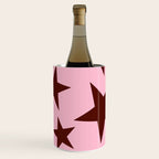 Pink and Burgundy Big Ol Stars Wine Chiller Gallery Image 1
