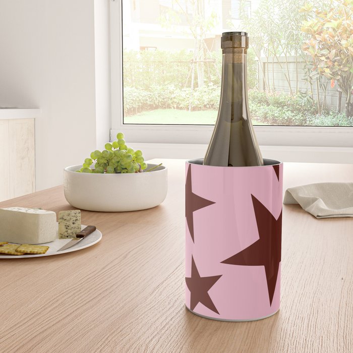 Pink and Burgundy Big Ol Stars Wine Chiller Gallery Image 4