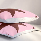 Pink and Burgundy Big Ol Stars Pillow Sham Gallery Image 3