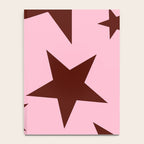 Pink and Burgundy Big Ol Stars Notebook Gallery Image 4