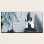 Waves Below Pines - Pacific Northwest Coast Wall Art Desk Mat Gallery Image 1