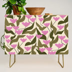 Tulips In Pink Credenza Gallery Image 1