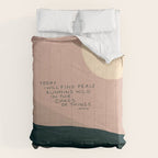 "Today I Will Find Peace Running Wild In The Chaos Of Things." Comforter Gallery Image 6