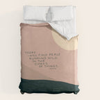"Today I Will Find Peace Running Wild In The Chaos Of Things." Duvet Cover Gallery Image 6