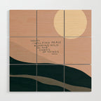 "Today I Will Find Peace Running Wild In The Chaos Of Things." Wood Wall Art Gallery Image 1