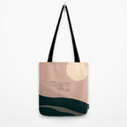 "Today I Will Find Peace Running Wild In The Chaos Of Things." Tote Bag Gallery Image 2