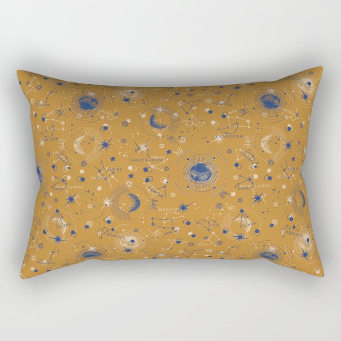 Zodiac abstract YB 1 Rectangular Pillow Gallery Image 2
