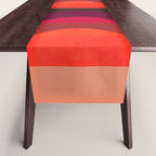 Abstraction_SUNSET_RED_BOHEMIAN_POP_ART_Minimalism_0124A Table Runner Gallery Image 1