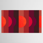 Abstraction_SUNSET_RED_BOHEMIAN_POP_ART_Minimalism_0124A Tablecloth Gallery Image 2