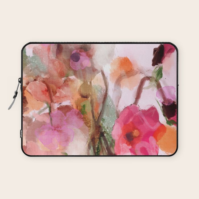 floral abstract 3 22 Laptop Sleeve Gallery Image 1