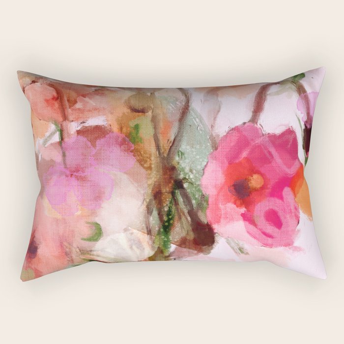 floral abstract 3 22 Rectangular Pillow Gallery Image 2