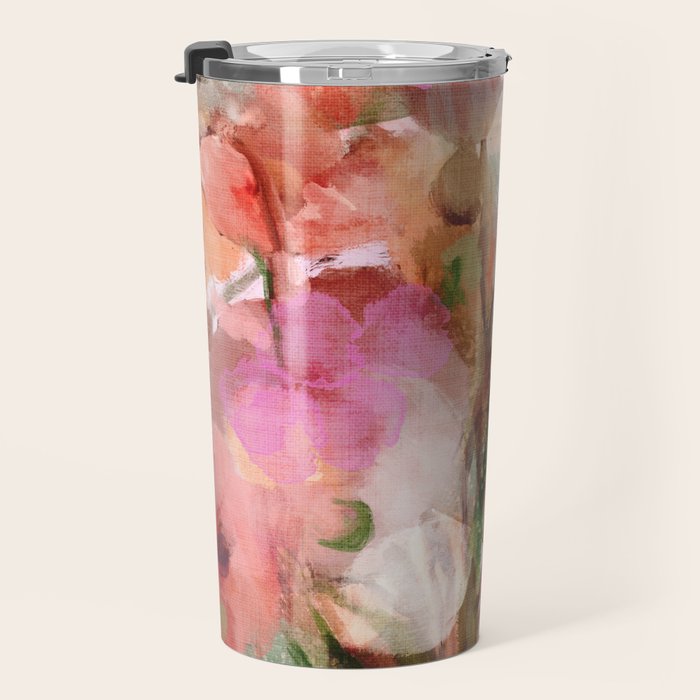 floral abstract 3 22 Travel Mug Gallery Image 3