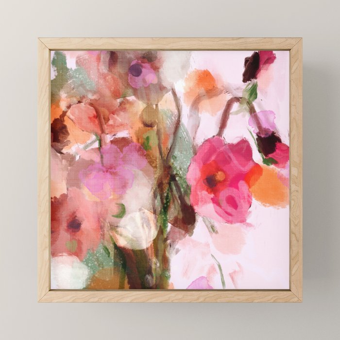 floral abstract 3 22 Mini Art Print Gallery Image 1
