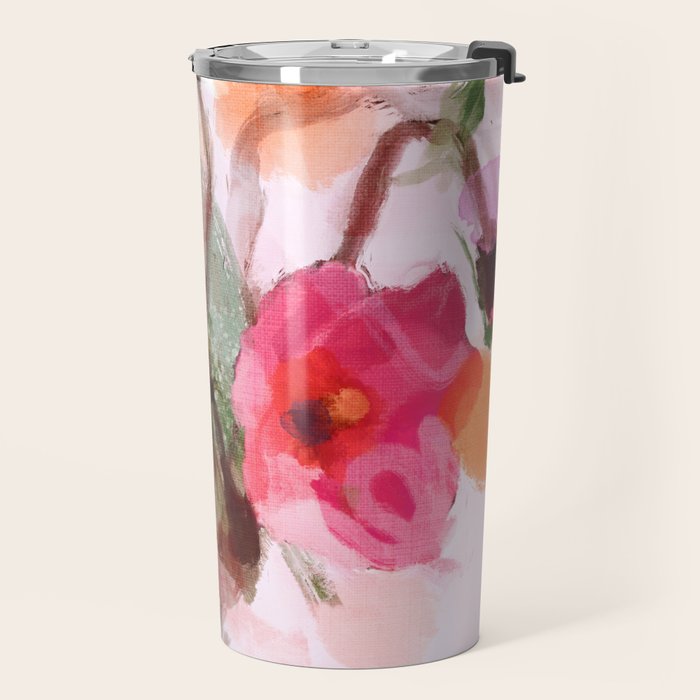 floral abstract 3 22 Travel Mug Gallery Image 2