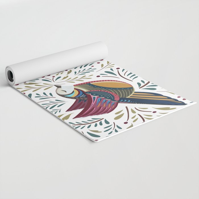 Peace Bird | White Yoga Mat Gallery Image 2
