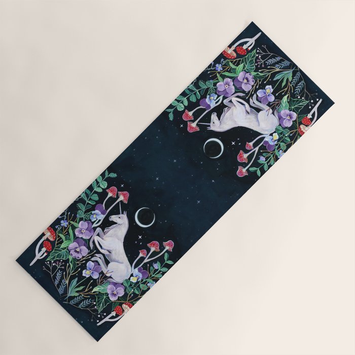 Unicorn Garden Yoga Mat Gallery Image 1