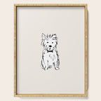 Milo the dog Serving Tray Gallery Image 1