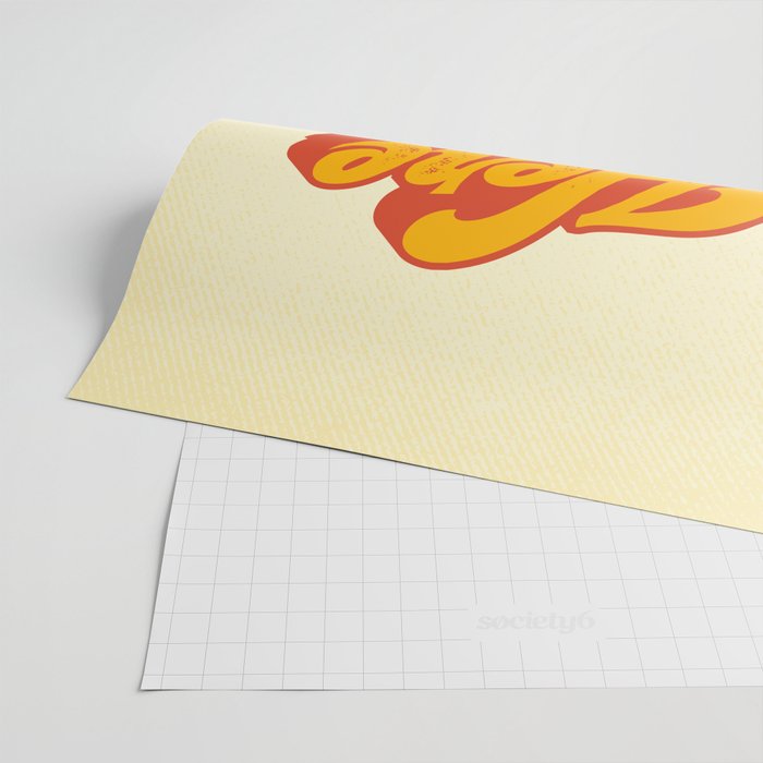 Here Comes The Sun | Retro 70s Typography Wrapping Paper Gallery Image 2