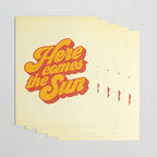 Here Comes The Sun | Retro 70s Typography Wrapping Paper Gallery Image 3