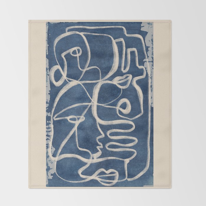 Abstract line art 200 Throw Blanket Gallery Image 2