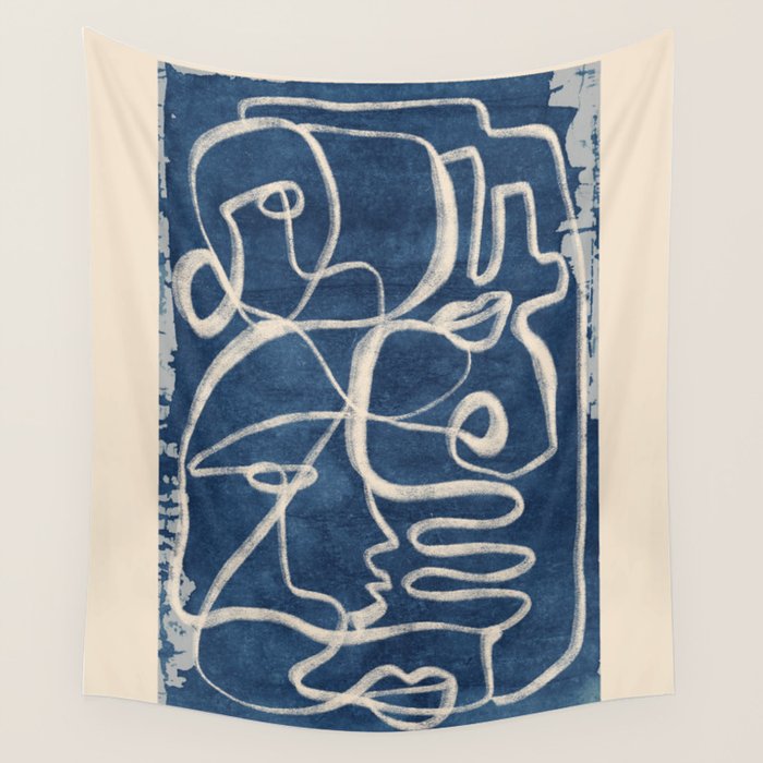 Abstract line art 200 Wall Tapestry Gallery Image 1