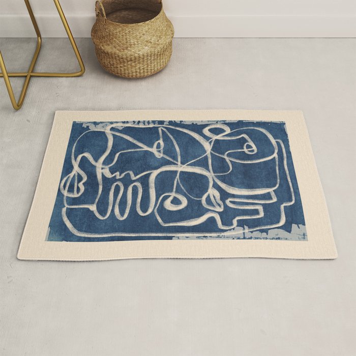Abstract line art 200 Rug Gallery Image 1