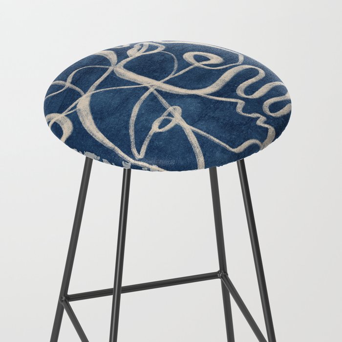 Abstract line art 200 Stool Gallery Image 2
