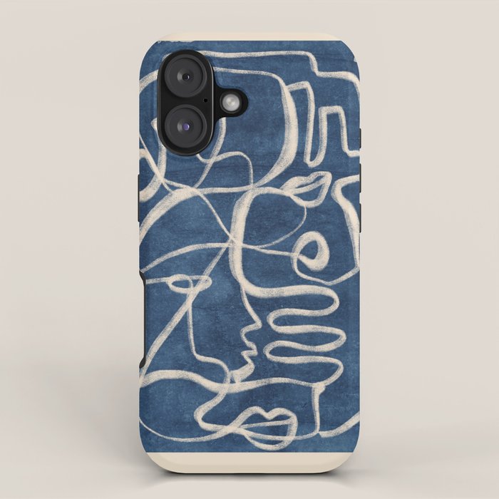 Abstract line art 200 iPhone Case Gallery Image 1