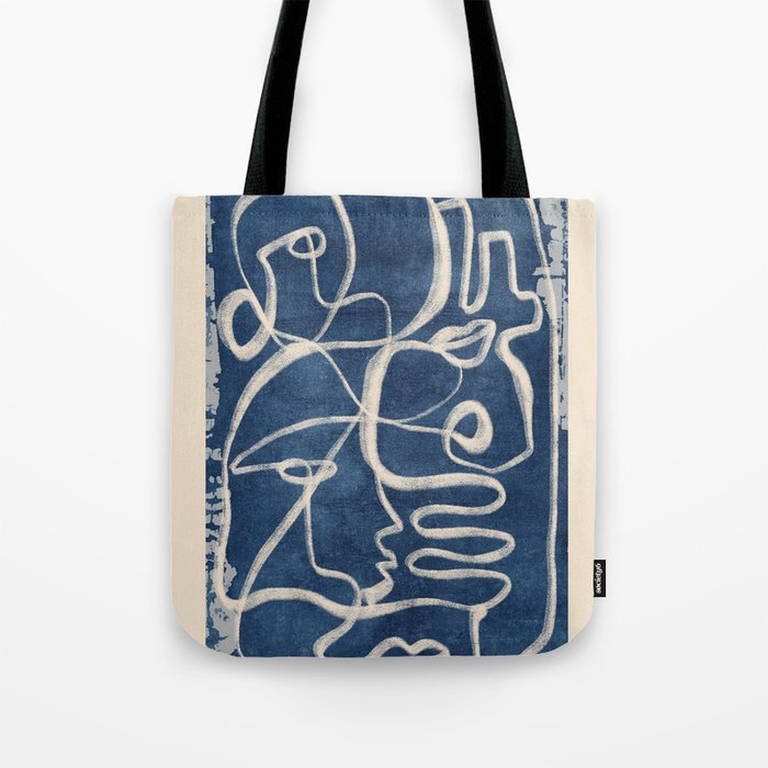 Abstract line art 200 Tote Bag Gallery Image 1