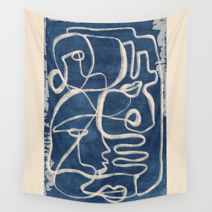 Abstract line art 200 Wall Tapestry Gallery Image 1