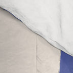 Knotted Rope Art  Minimalist Blue on Cream Illustration Comforter Gallery Image 4