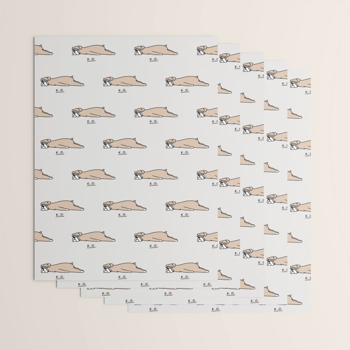 The Moody Puppies - Boxer Wrapping Paper Gallery Image 3