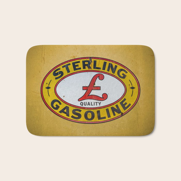 Vintage Sterling Gasoline Sign Bath Mat Gallery Image 1