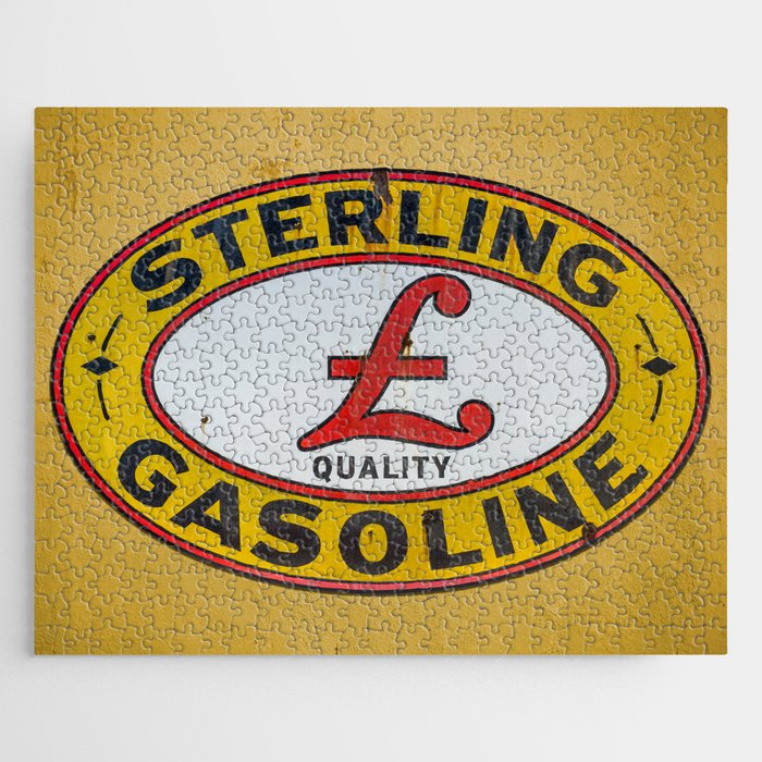 Vintage Sterling Gasoline Sign Jigsaw Puzzle Gallery Image 1
