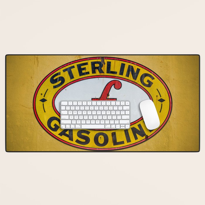 Vintage Sterling Gasoline Sign Desk Mat Gallery Image 1