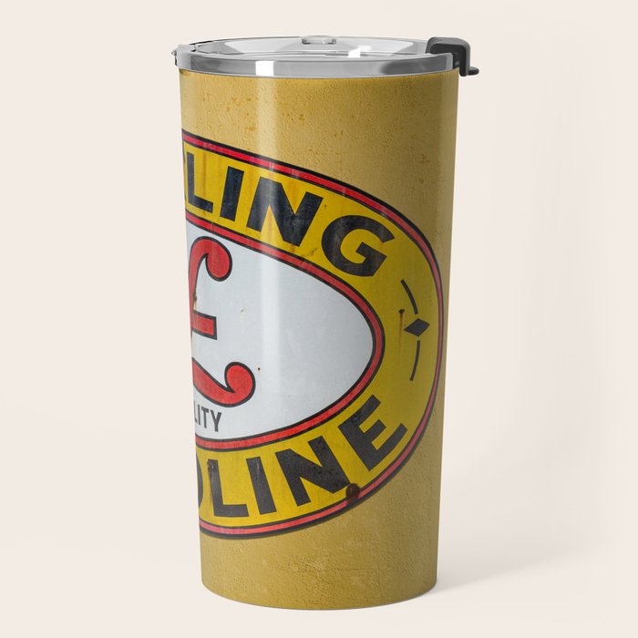 Vintage Sterling Gasoline Sign Travel Mug Gallery Image 2