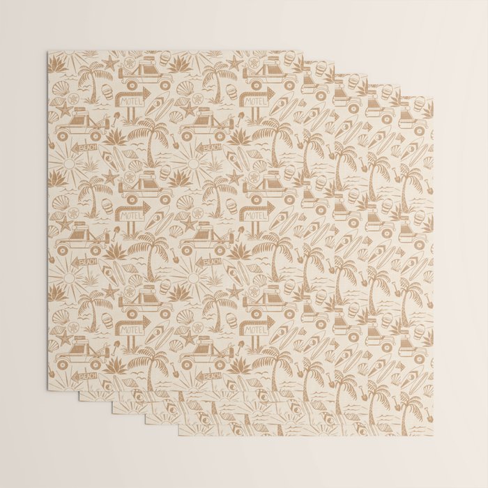 Baja - ochre gold Wrapping Paper Gallery Image 3
