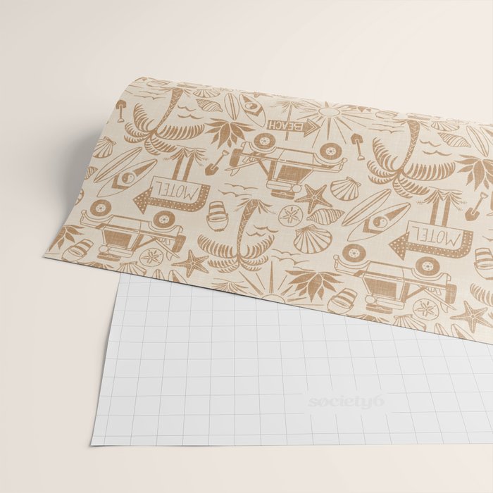 Baja - ochre gold Wrapping Paper Gallery Image 2