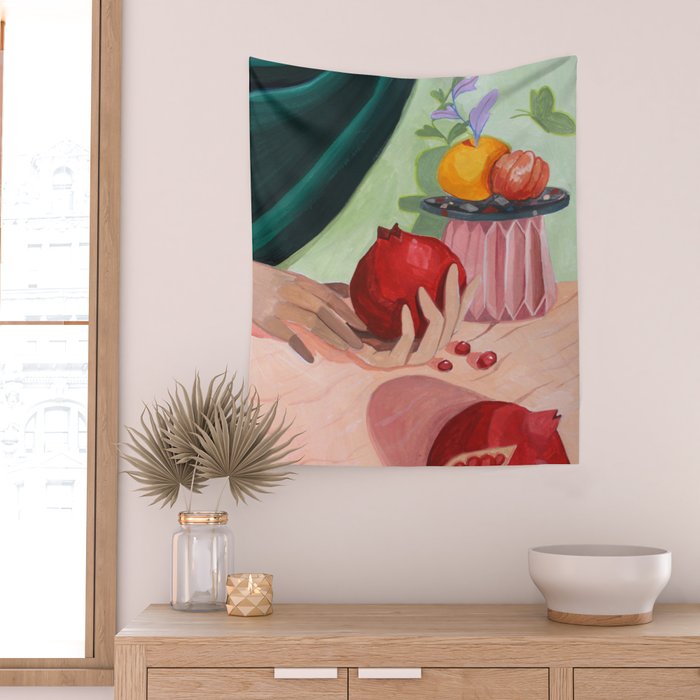 Pomegranate Wall Tapestry Gallery Image 2