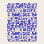 Abstract blue tropical mosaic art pattern Notebook Gallery Image 4