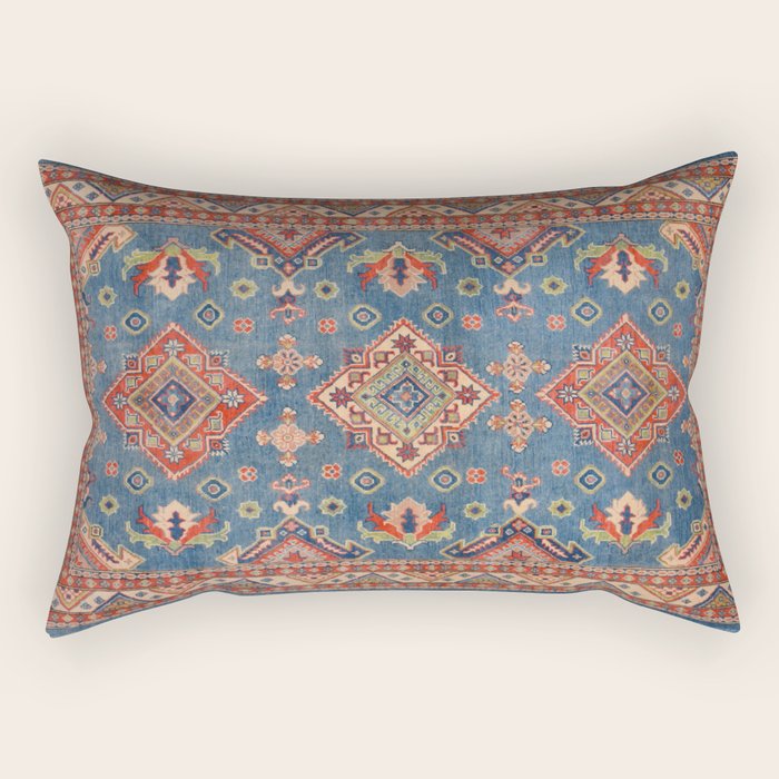 Blue Spring Tulips Rectangular Pillow Gallery Image 2