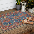 Blue Spring Tulips Outdoor Rug Gallery Image 2