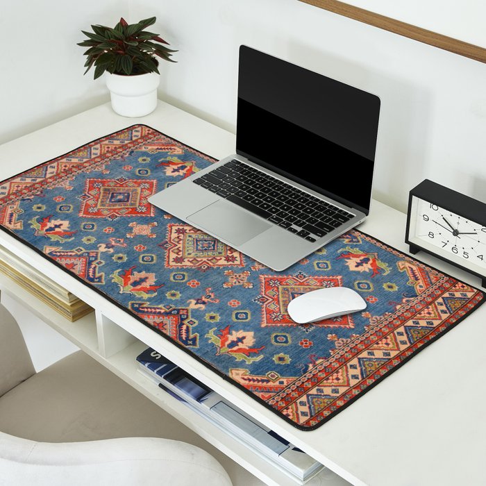 Blue Spring Tulips Desk Mat Gallery Image 2