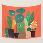 The plants are watching (paranoidos maximucho) Wall Tapestry Gallery Image 4