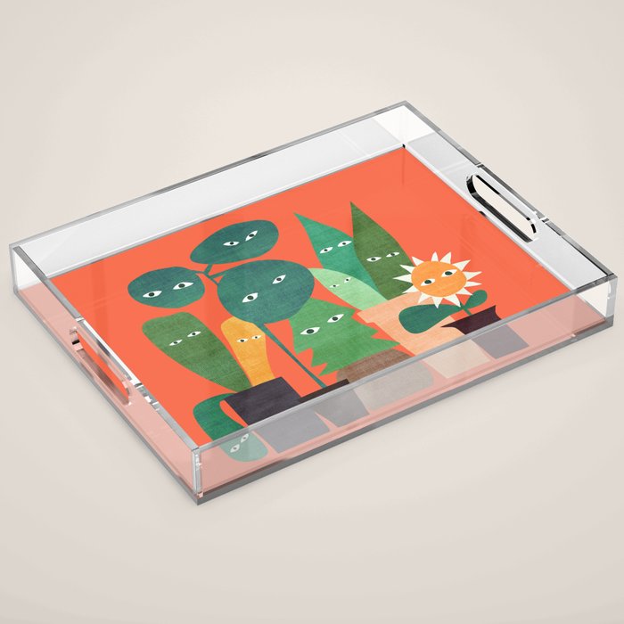 The plants are watching (paranoidos maximucho) Acrylic Tray Gallery Image 1