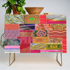 Boho Sari Patchwork Quilt Credenza Gallery Image 1