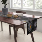 Mystic Moon Night Roses Botanical Flower Garden Table Runner Gallery Image 2