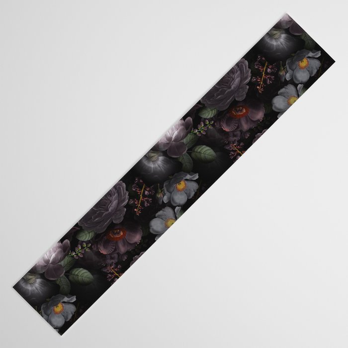 Mystic Moon Night Roses Botanical Flower Garden Table Runner Gallery Image 3